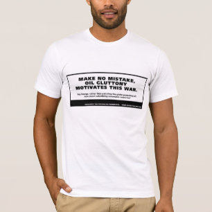 Camiseta Guerra para o óleo