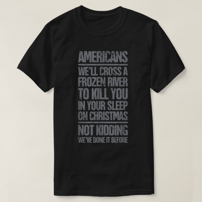 Camiseta Guerra Revolucionária Americana de 1776 Engraçada (Frente do Design)