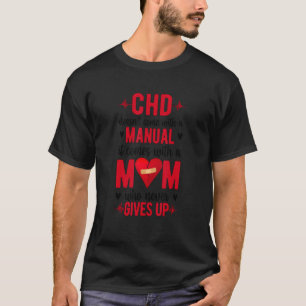 Camiseta Guerreira da CHD Mãe Nunca Desiste Conscientização