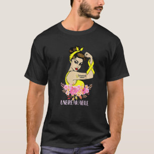 Camiseta Guerreira da Endometriose Tatuagem Inquebrantável