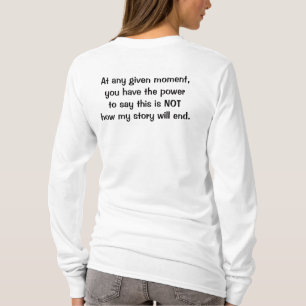 Camiseta Guerreira da Fita Rosa T, Capa Longa Básica das Mu