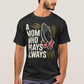 Camiseta Guerreira da Oração Mãe Religiosa Mãe Cristã