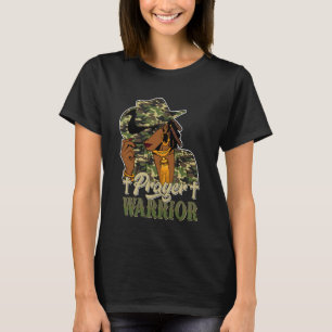 Camiseta Guerreira da Oração Vaqueira Preta Ocidental Crist