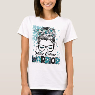 Camiseta Guerreira do Câncer Vulvar Mulheres Garota Sobrevi