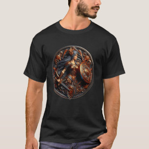 Camiseta Guerreira Étnica Celta s Único das Mulheres