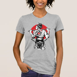 Camiseta Guerreira Samurai Feminina – Tatuagem de Rosa de D