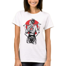 Guerreira Samurai Feminina – Tatuagem de Rosa do D