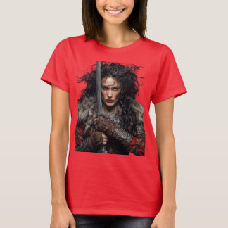Camiseta guerreira vikinga