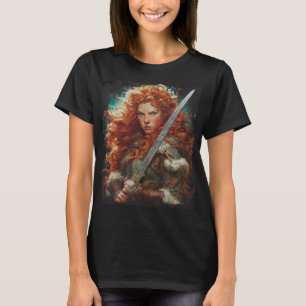 Camiseta guerreira vikinga