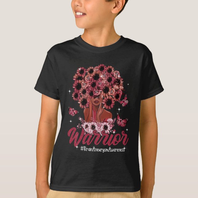 Camiseta Guerreiras Negros Cabelo de Girassol Aneurismo (Frente)