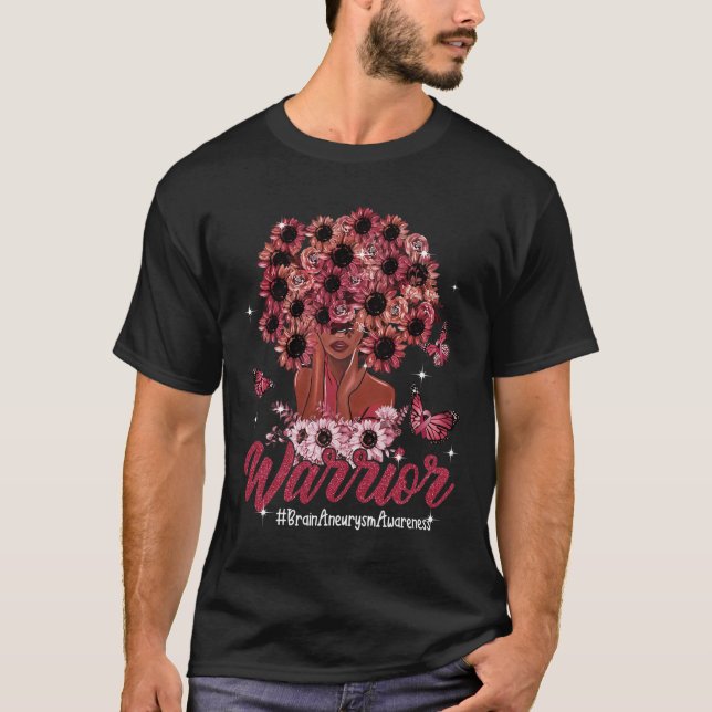 Camiseta Guerreiras Negros Cabelo de Girassol Aneurismo (Frente)