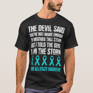Camiseta Guerreiro - Alergia da Comida de reação alérgica
