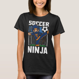 Camiseta Guerreiro Amante de Futebol Ninja de Futebol Engra