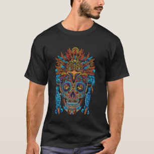 Camiseta Guerreiro Asteca México Maia Nativo Asteca Mexican