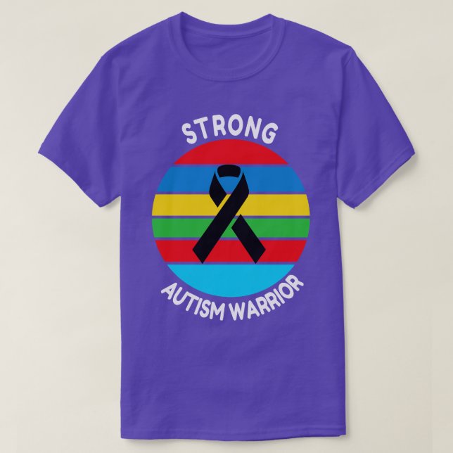 Camiseta Guerreiro Autismo Forte (Frente do Design)