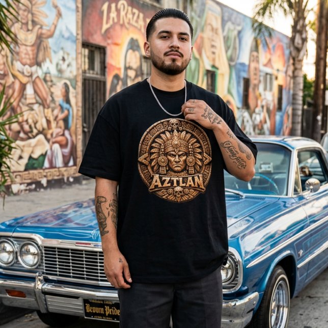 Camiseta Guerreiro Azteca Aztlan  (Aztec Aztlan Warrior T-Shirt)