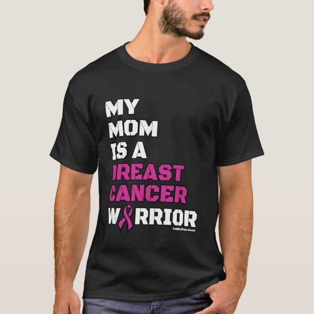 Camiseta Guerreiro/Bloqueio/Mãe...Cancer de Mama (Frente)