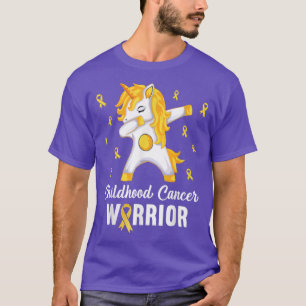 Camiseta Guerreiro Cancer da Unicórnio Em Setembro Nós Fomo