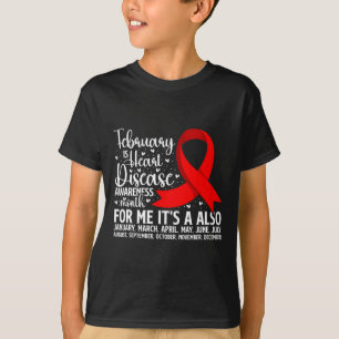 Camiseta Guerreiro Cardíaco Fevereiro É Consciência da Doen