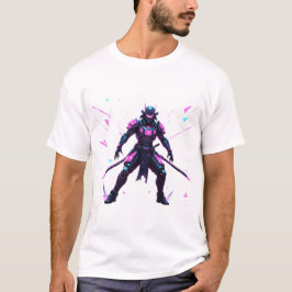 Camiseta Guerreiro Ciber-Samurai Aurora