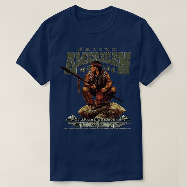Camiseta Guerreiro Cochise Apache (Frente do Design)