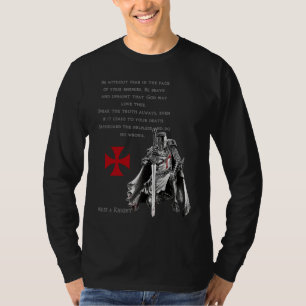 Camiseta Guerreiro Cristão Templário Para Deus Cristão