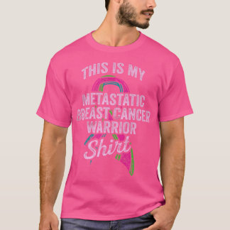 Camiseta Guerreiro da Consciência do Cancer da Mama Metastá