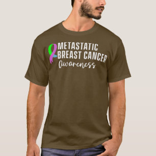 Camiseta Guerreiro da Consciência do Cancer da Mama Metastá