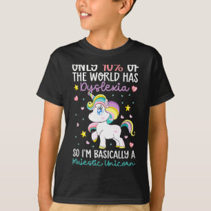 Camiseta Guerreiro da dislexia unicórnio mês de conscientiz