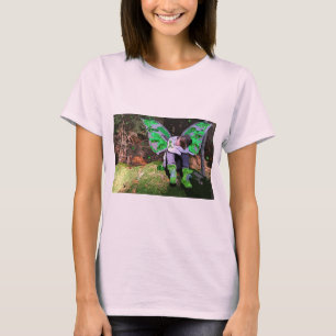 Camiseta Guerreiro da Doença de Lyme Cansado com Angel Win