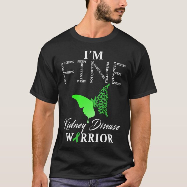 Camiseta Guerreiro da Doença Estou bem 1 (Frente)