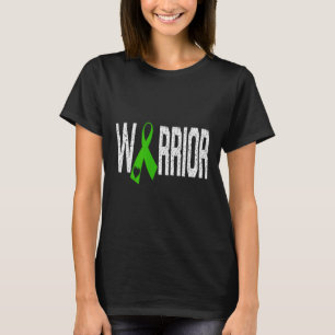 Camiseta Guerreiro da Doença Mitocondrial Coração Fita Verd