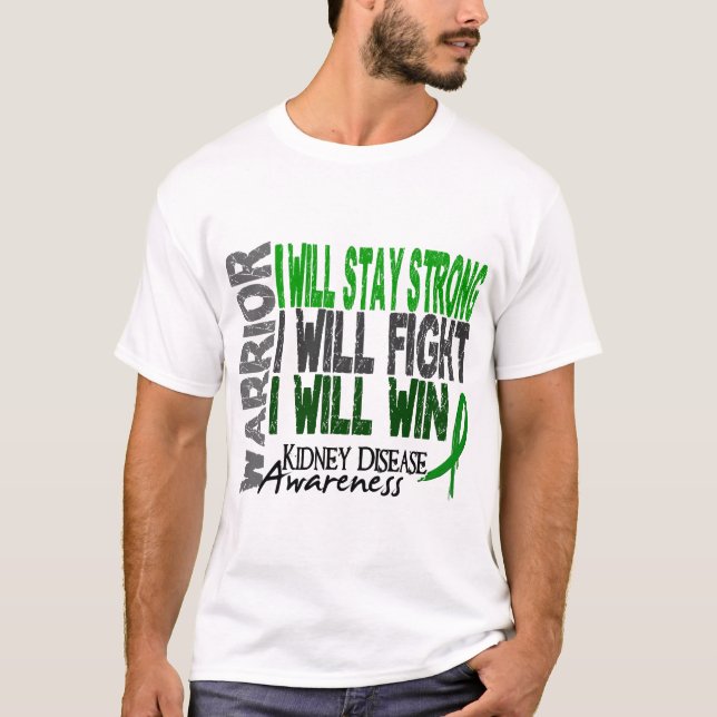 Camiseta Guerreiro da doença renal (Frente)