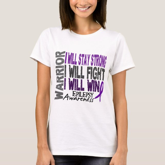 Camiseta Guerreiro da epilepsia (Frente)