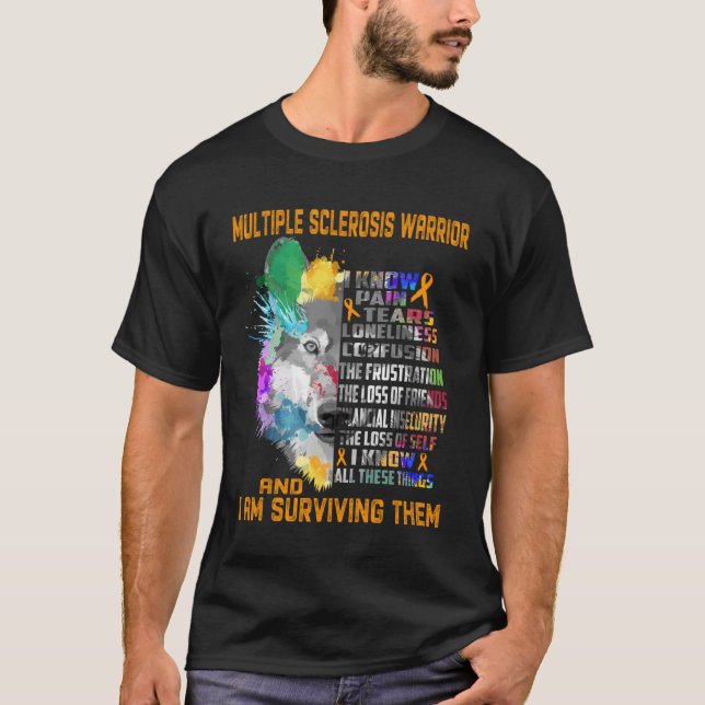 Camiseta Guerreiro da Esclerose Múltipla - Eu Conheço Todos (Frente)