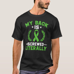Camiseta Guerreiro da Escoliose Fita de Conscientização de
