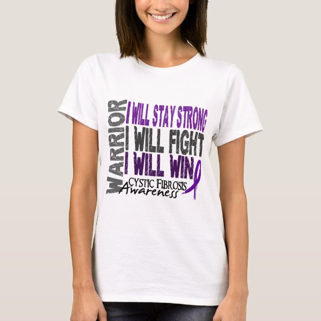 Camiseta Guerreiro da fibrose cística (Frente)