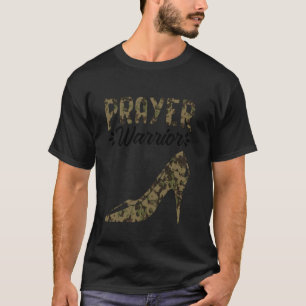 Camiseta Guerreiro da Oração Camuflado Fé Oração Católico C