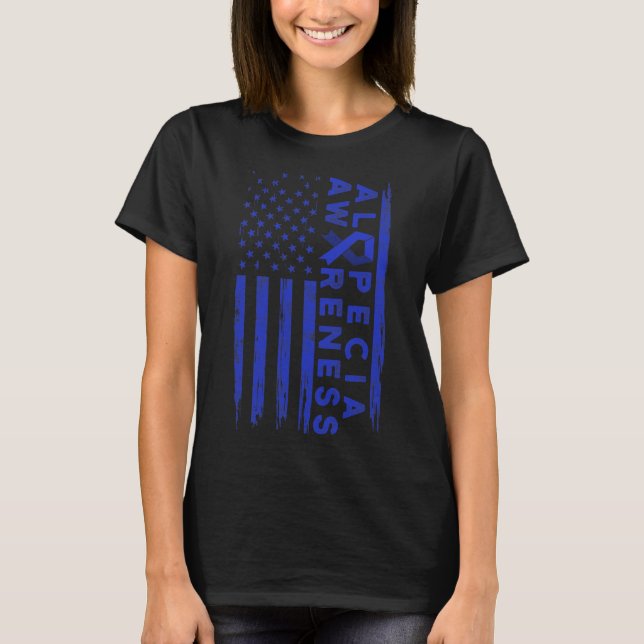 Camiseta Guerreiro da Perda de Cabelo Consciente da Alopeci (Frente)