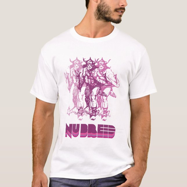 Camiseta Guerreiro da raça do NU de Worriors (Frente)