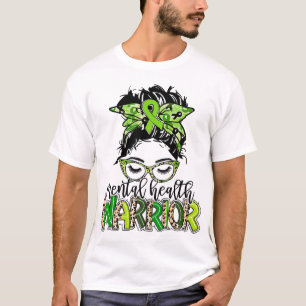 Camiseta Guerreiro da Saúde Mensagem de Cabelo Solto Leopar
