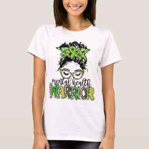 Camiseta Guerreiro da Saúde Mensagem de Cabelo Solto Leopar
