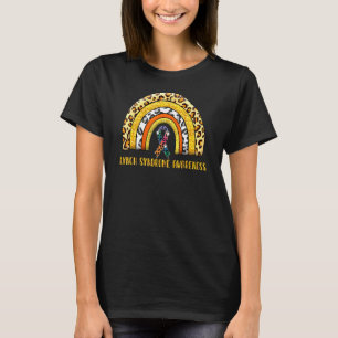Camiseta Guerreiro da Síndrome de Leopard Rainbow Lynch