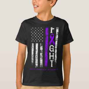 Camiseta guerreiro da síndrome de Turner bandeira dos EUA