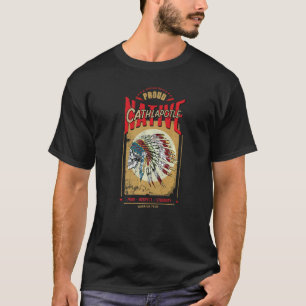Camiseta Guerreiro da Tribo Cathlapotle Nativo Americano P