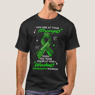 Camiseta Guerreiro De Depressão Você Está No Seu Mais Forte