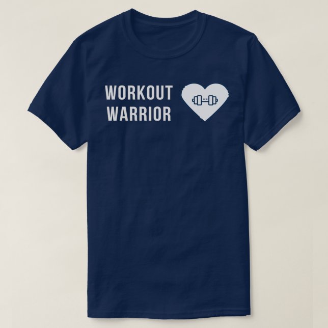 Camiseta Guerreiro de exercícios (Frente do Design)