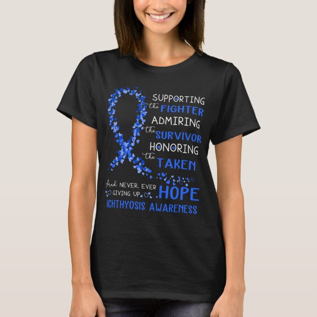 Camiseta Guerreiro de Ichthyose Apoiando a Luta (Frente)