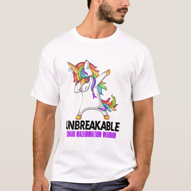 Camiseta Guerreiro de malformação de Chiari inseparável (Frente)