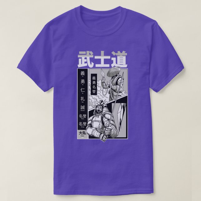 Camiseta Guerreiro de Manga e Anime Samurai  (Frente do Design)